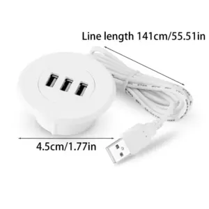 Grommet-Mount USB Hub for Desks 13 S3a79eb3f370b4f53af4b14f4aff0f794R