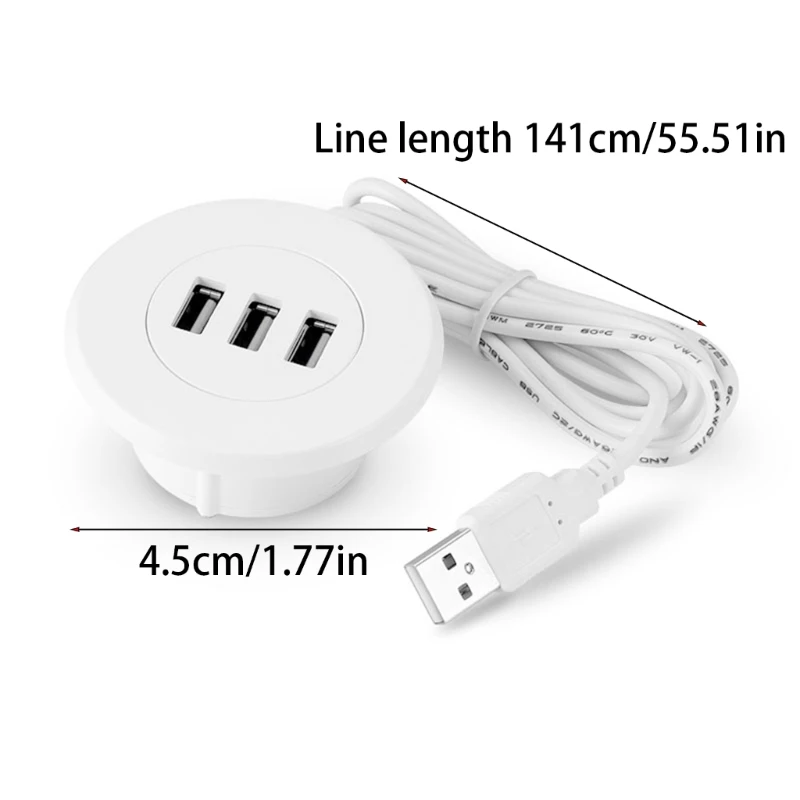 Grommet-Mount USB Hub for Desks 6 Grommet-Mount USB Hub for Desks - Image 6