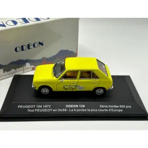 Vintage Yellow Peugeot 104 1:43 Diecast Model 6 S3a81330193bc450fbc6c3ffa8e859178s