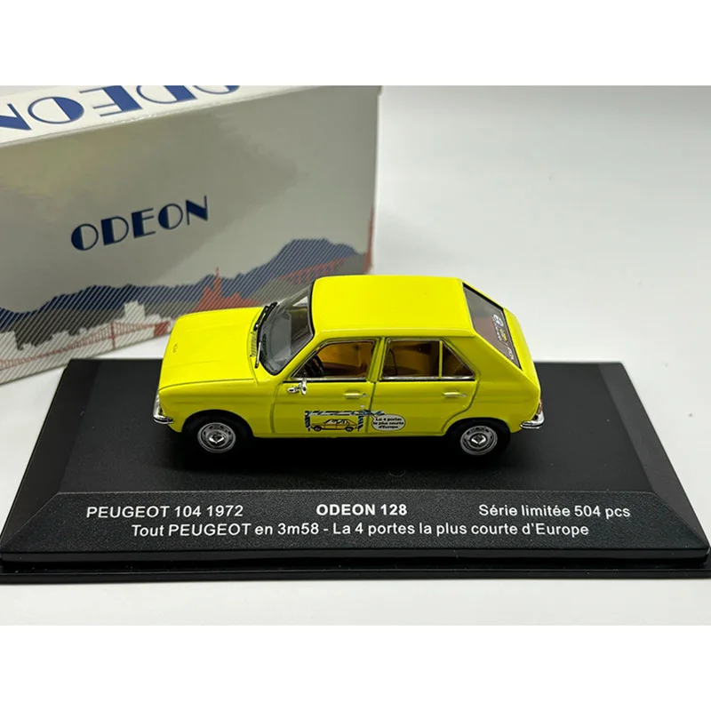 Vintage Yellow Peugeot 104 1:43 Diecast Model 3 Vintage Yellow Peugeot 104 1:43 Diecast Model - Image 3