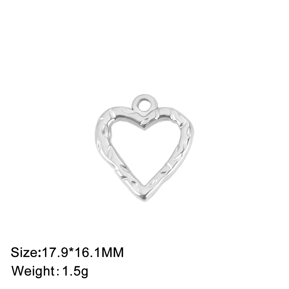 Heart-Shaped Stainless Steel Charms Collection 7 Heart-Shaped Stainless Steel Charms Collection - Image 7
