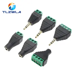 3.5mm Stereo Jack to RCA Mono Adapter with Screw Terminals 12 S3a991a498f77494c9bbccf0addf943e2i