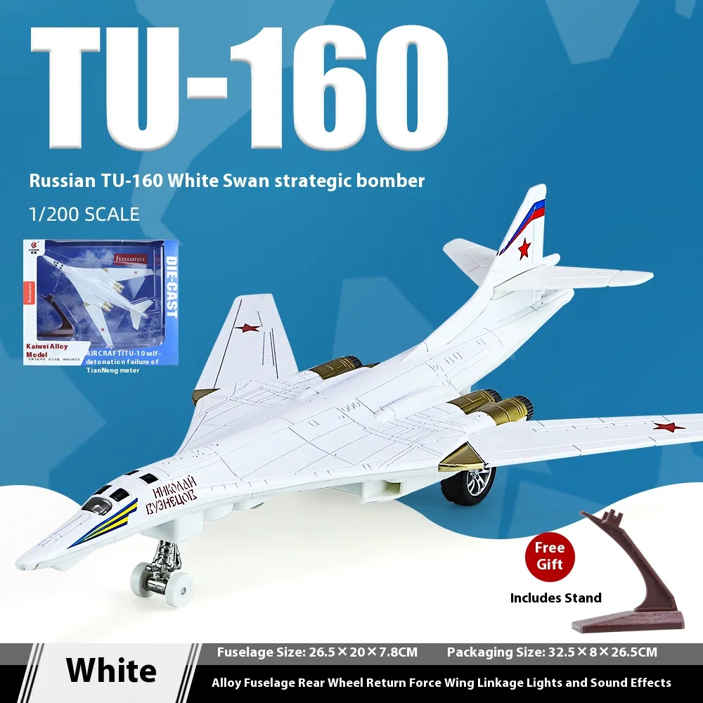 1/200 Scale TU-160 Bomber Diecast Model 8 1/200 Scale TU-160 Bomber Diecast Model - Image 8