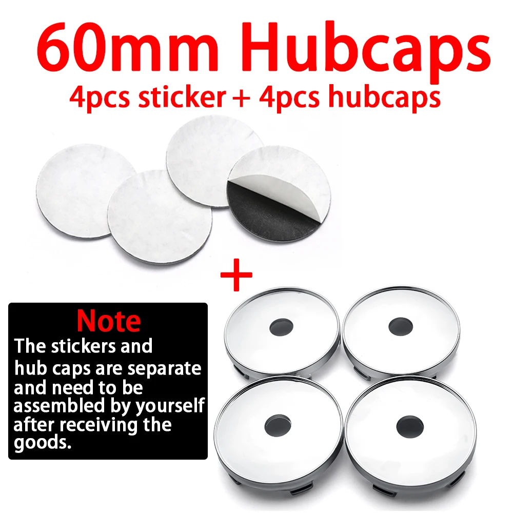 Aluminum & ABS Wheel Hub Cap Set for Vehicles 2 Aluminum & ABS Wheel Hub Cap Set for Vehicles - Image 2