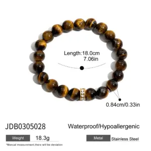 Elegant Stainless Steel Women's Tiger Eye Bracelet 15 S3b0f38ac6fe047a8b88a49d7b26bbb37Q 2