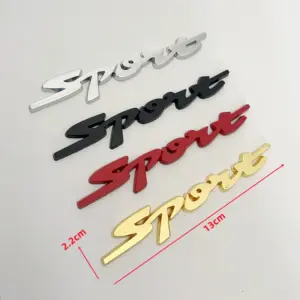 Sporty 3D Metal Car Badge in Four Colors 7 S3b133225572f45b7a383fdc03c0b88ffy