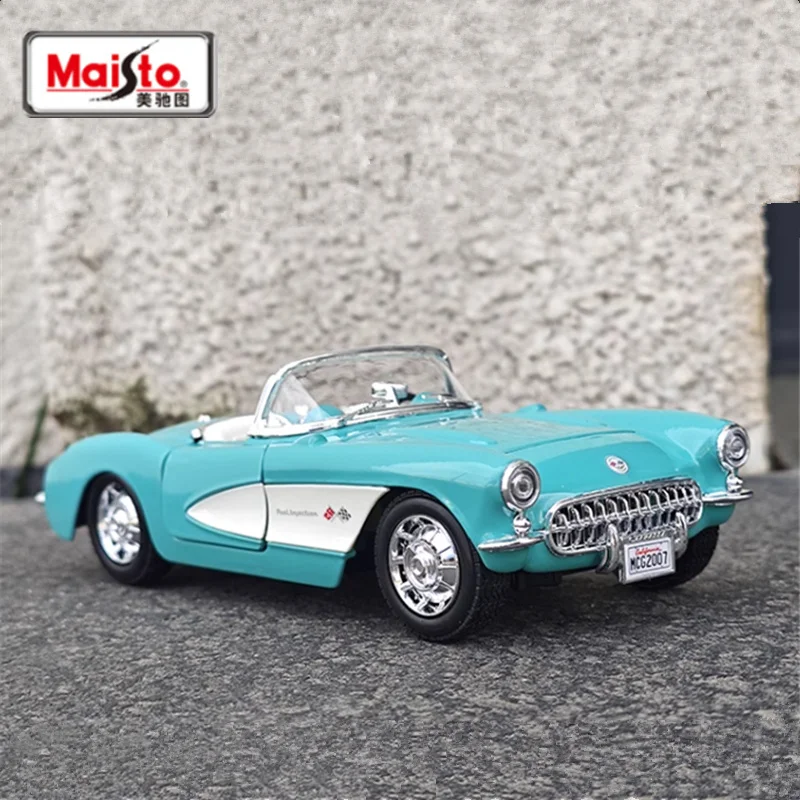 Maisto 1957 Chevrolet Corvette Diecast Model 7 Maisto 1957 Chevrolet Corvette Diecast Model - Image 7