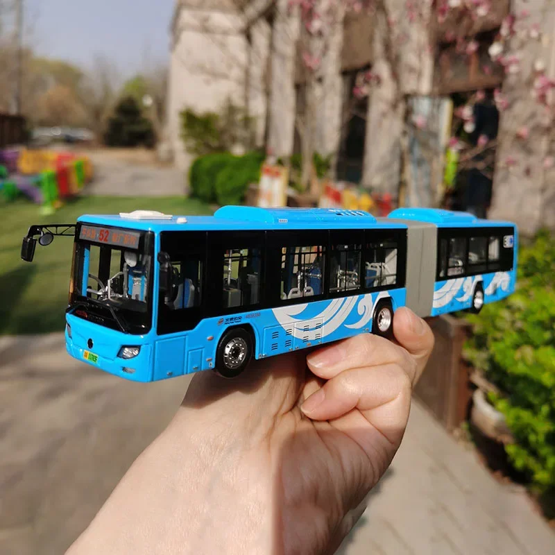 Vibrant Blue Beijing Bus Model for Collection 2 Vibrant Blue Beijing Bus Model for Collection - Image 2