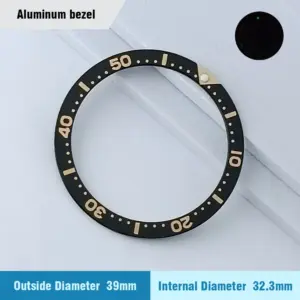 39mm Vibrant Aluminum Watch Bezel Insert for NH35 16 S3b6bb81f22444e7a90054bdb9e3f915cb