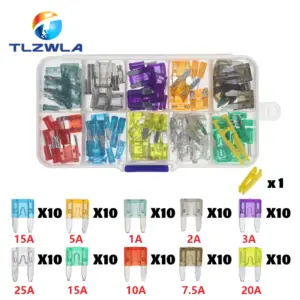 Automotive Blade Fuse Kit 50/100 pcs 12 S3b77f47156134c7cbcbfbf627fd5ddcfo