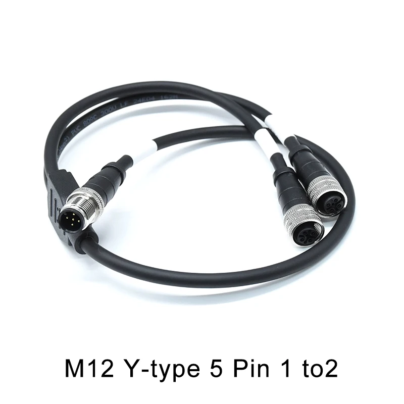 M12 5-Pin Waterproof Y-Adapter Connector 4 M12 5-Pin Waterproof Y-Adapter Connector - Image 4