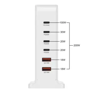 GaN Dual-Model 200W/168W Fast Charger with 6 USB-C Ports 13 S3b81949660df4364a5530b8db9ab6c250 1