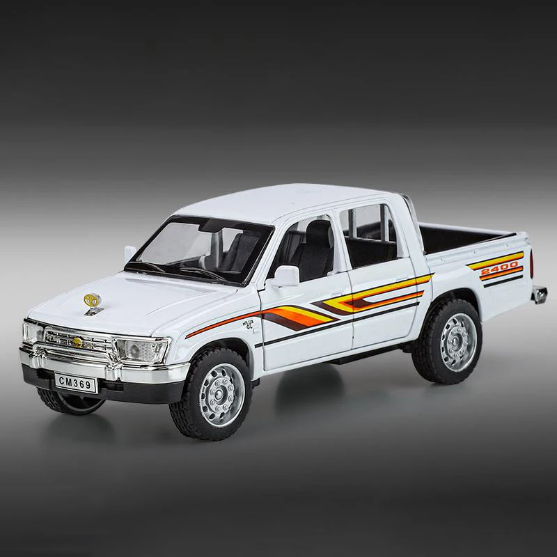 Vibrant Red Toyota Hilux Off-Road Diecast Model 7 Vibrant Red Toyota Hilux Off-Road Diecast Model - Image 7