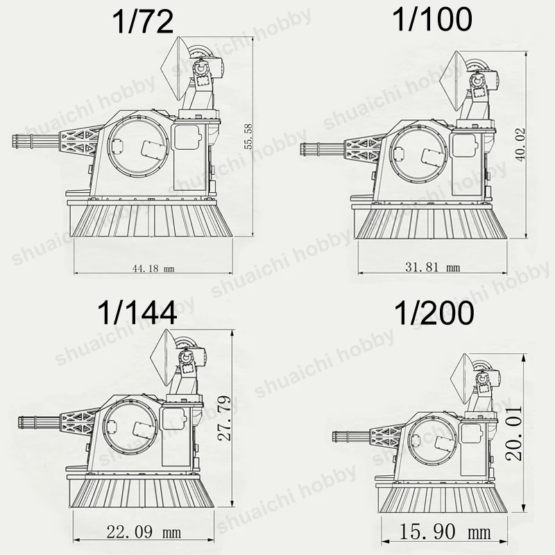 Naval Gun Model Kit in 6 Scales 5 Naval Gun Model Kit in 6 Scales - Image 5