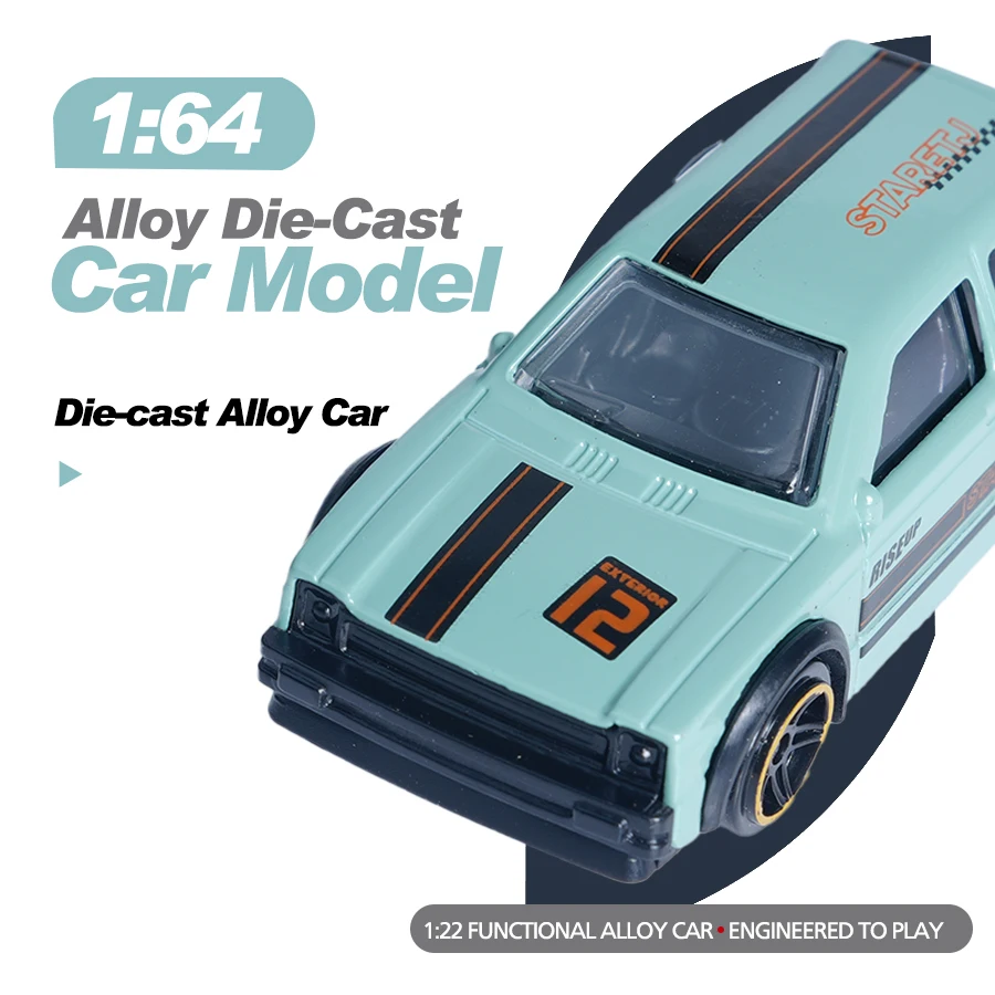 Light Green Alloy Car Model 1:64 Scale 4 Light Green Alloy Car Model 1:64 Scale - Image 4