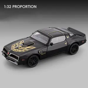 1:32 Black Firebird Muscle Car Model 16 S3bb211a8c7e744c097d47bbb59deef7eN