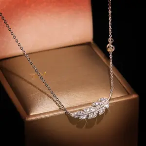 Elegant Feather Pendant Necklace for Women 8 S3bc0cf3bd53742929d1ddd6bbc668f81Q