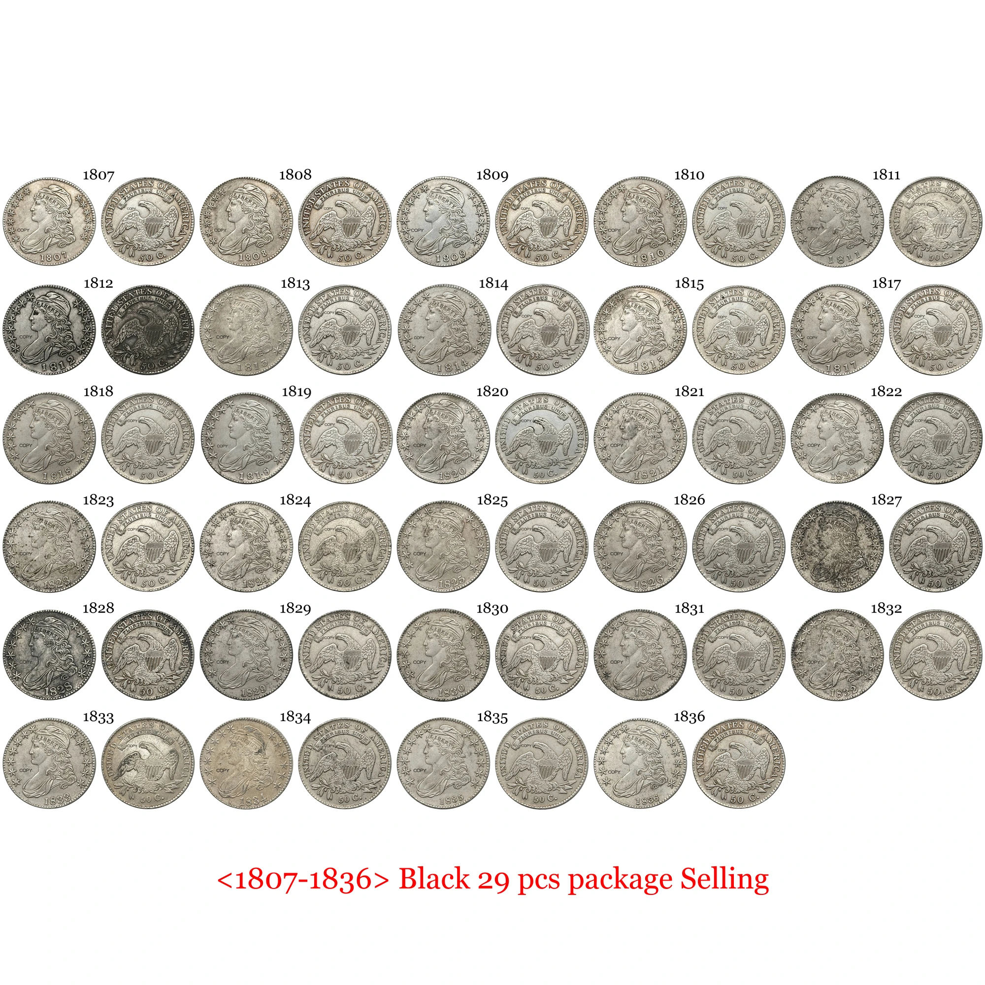 Historical Replica Coin Set of 50 Cents 3 Historical Replica Coin Set of 50 Cents - Image 3