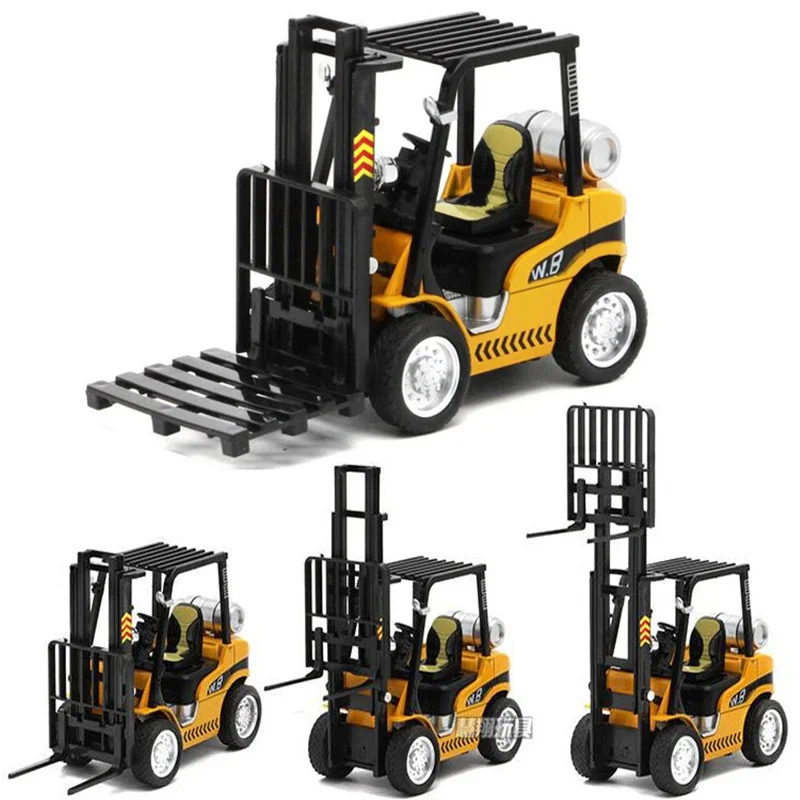 1/24 Scale Diecast Yellow Forklift Truck Model 2 1/24 Scale Diecast Yellow Forklift Truck Model - Image 2