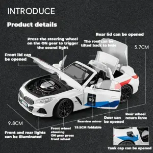 BMW Z4 M40i 1:22 Diecast Model Car 6 S3beeaa18fef24d349f4c2151476dfa86R