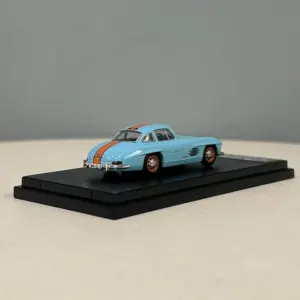 Benz 300 SL Gulf 1:64 Scale Static Model 9 S3c2ab3569ee54843a796a2dcf724dd35x