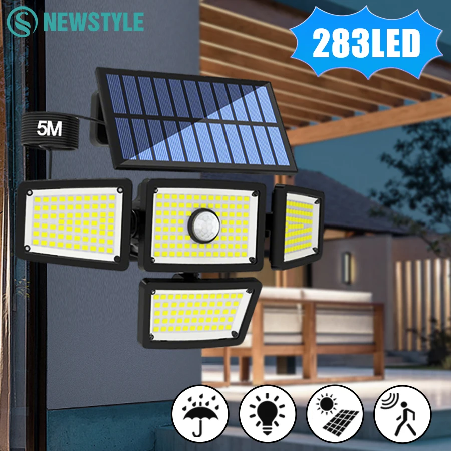 283LED Solar Security Light with Motion Sensor 1 283LED Solar Security Light with Motion Sensor