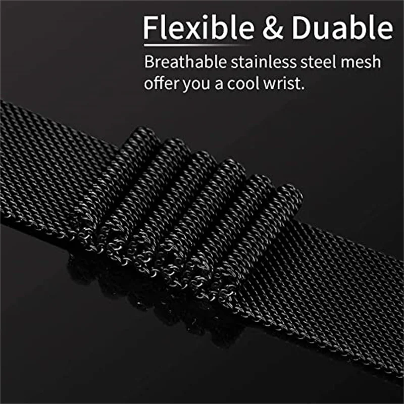 Stainless Steel Mesh Strap for Huawei Watch Fit 3 2 Stainless Steel Mesh Strap for Huawei Watch Fit 3 - Image 2