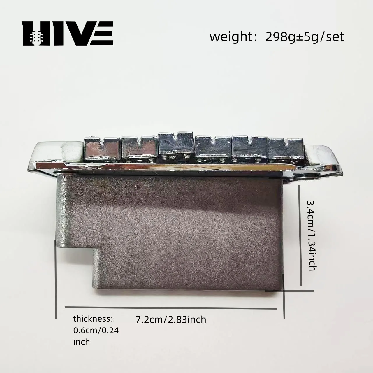 Double-Cranked Metal Guitar Tremolo Bridge 5 Double-Cranked Metal Guitar Tremolo Bridge - Image 5