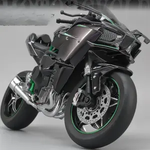 Kawasaki H2R 1:6 Scale Diecast Model in Black, Gold, or Carbon 9 S3c5b625e9f8e40e69294b845f9becc96Z