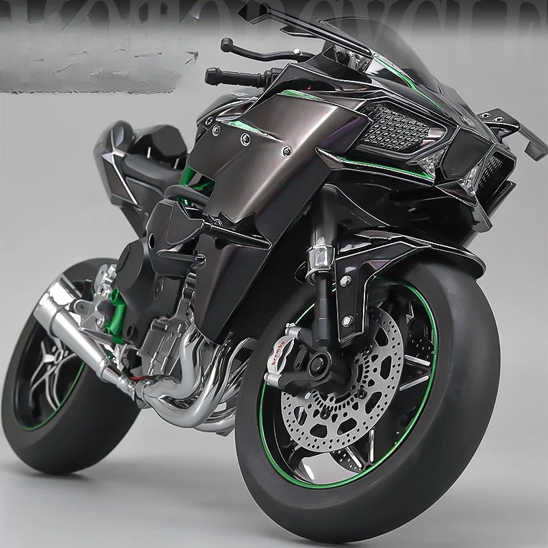 Kawasaki H2R 1:6 Scale Diecast Model in Black, Gold, or Carbon 2 Kawasaki H2R 1:6 Scale Diecast Model in Black, Gold, or Carbon - Image 2