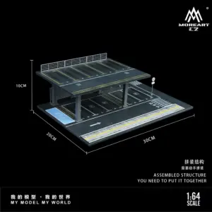 1:64 Scale Steel Parking Lot Diorama 13 S3c64372e29234b2b930ae13baf1525eec