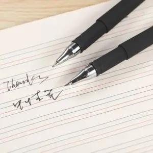 Set of 10 Precision Black Gel Pens 10 S3c79c96187d44b3f9508dcd289f7393e8