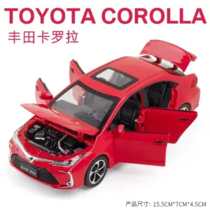 White Toyota Corolla 1:32 Diecast Model 19 S3c9b3ac4d7fe4271ac4bbcea7a3af0e4t