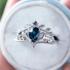 Fashion Ring Set with Blue Zircon Motif 6 S3caee300742c4612bf029e45f5554f68M