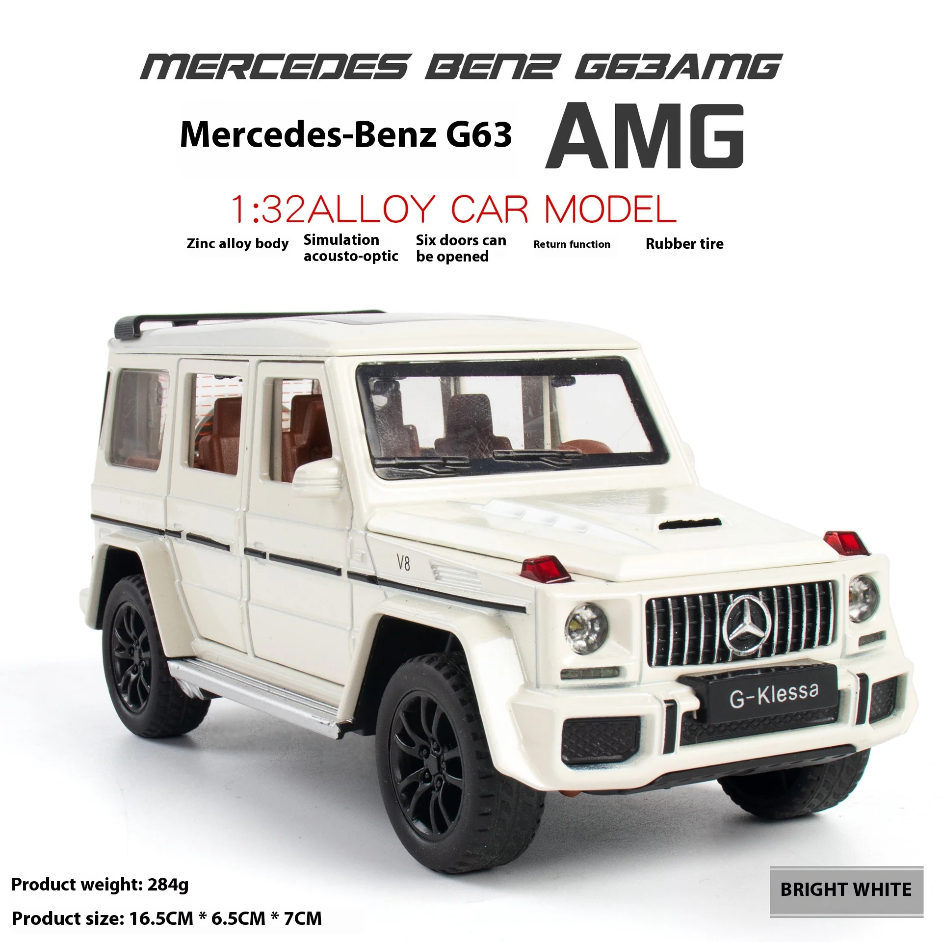 Mercedes-Benz G63 AMG 1:32 Diecast Model 2 Mercedes-Benz G63 AMG 1:32 Diecast Model - Image 2