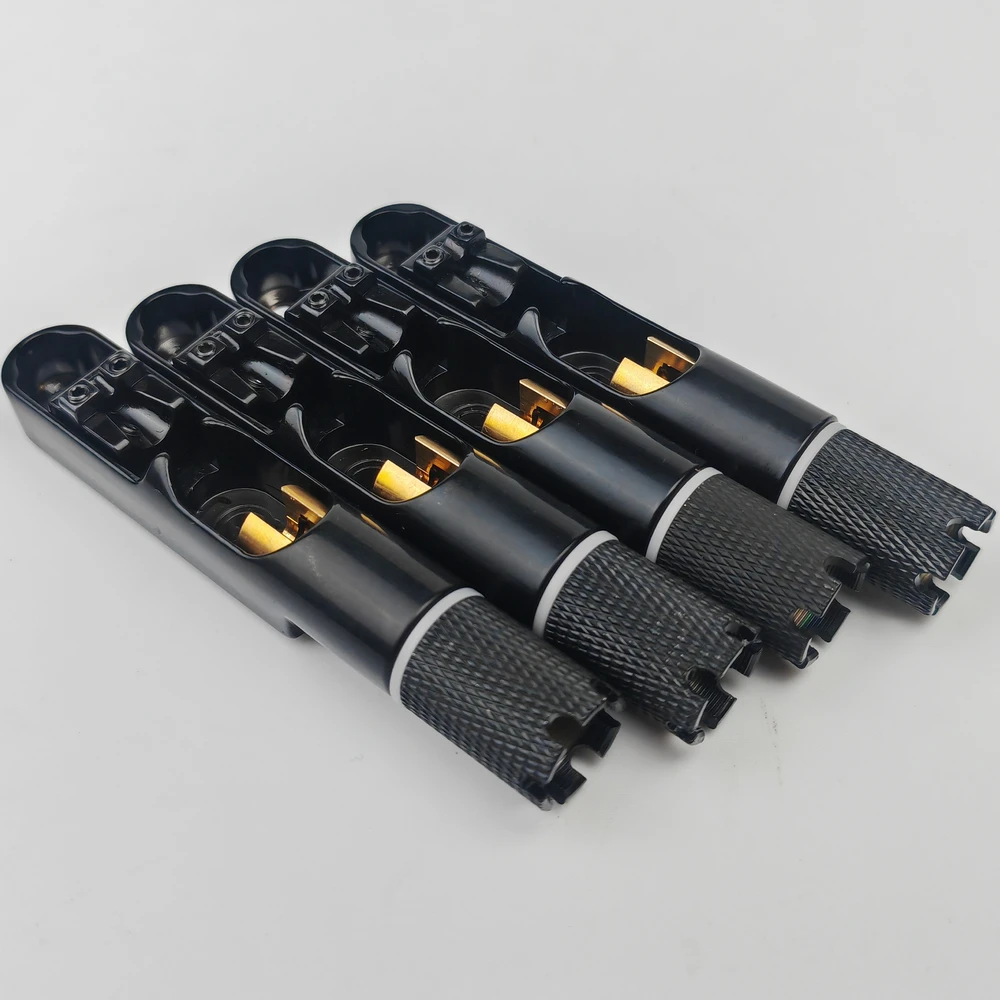 Black Headless Bass Bridge Set for 4 and 5 Strings 6 Black Headless Bass Bridge Set for 4 and 5 Strings - Image 6