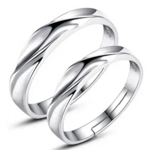 Elegant Silver Couple Ring Set for Romance 17 S3cbece33fa954551a8b1d1a48b1484eeN