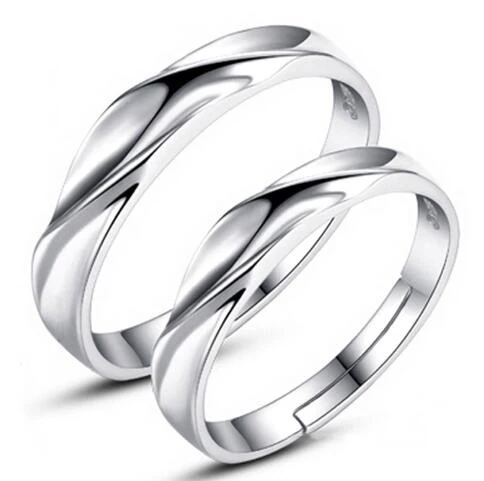 Elegant Silver Couple Ring Set for Romance 8 Elegant Silver Couple Ring Set for Romance - Image 8