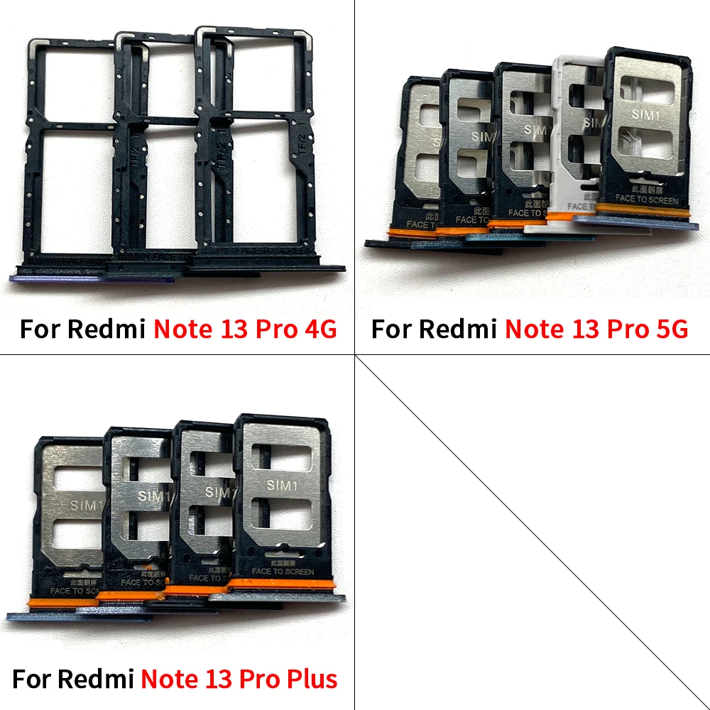 Set of 10 Xiaomi Redmi Note 13 SIM & SD Card Trays 4 Set of 10 Xiaomi Redmi Note 13 SIM & SD Card Trays - Image 4