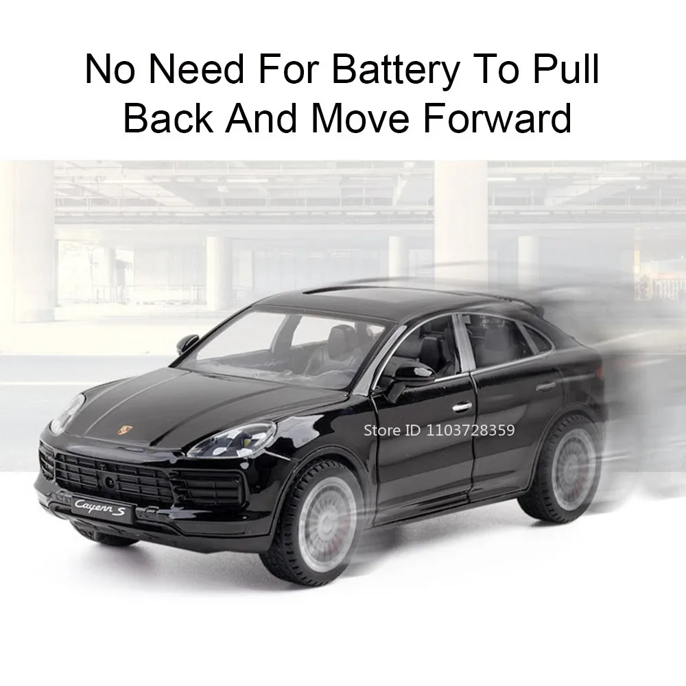 1:24 Scale Porsche Model Car with Lights 4 1:24 Scale Porsche Model Car with Lights - Image 4