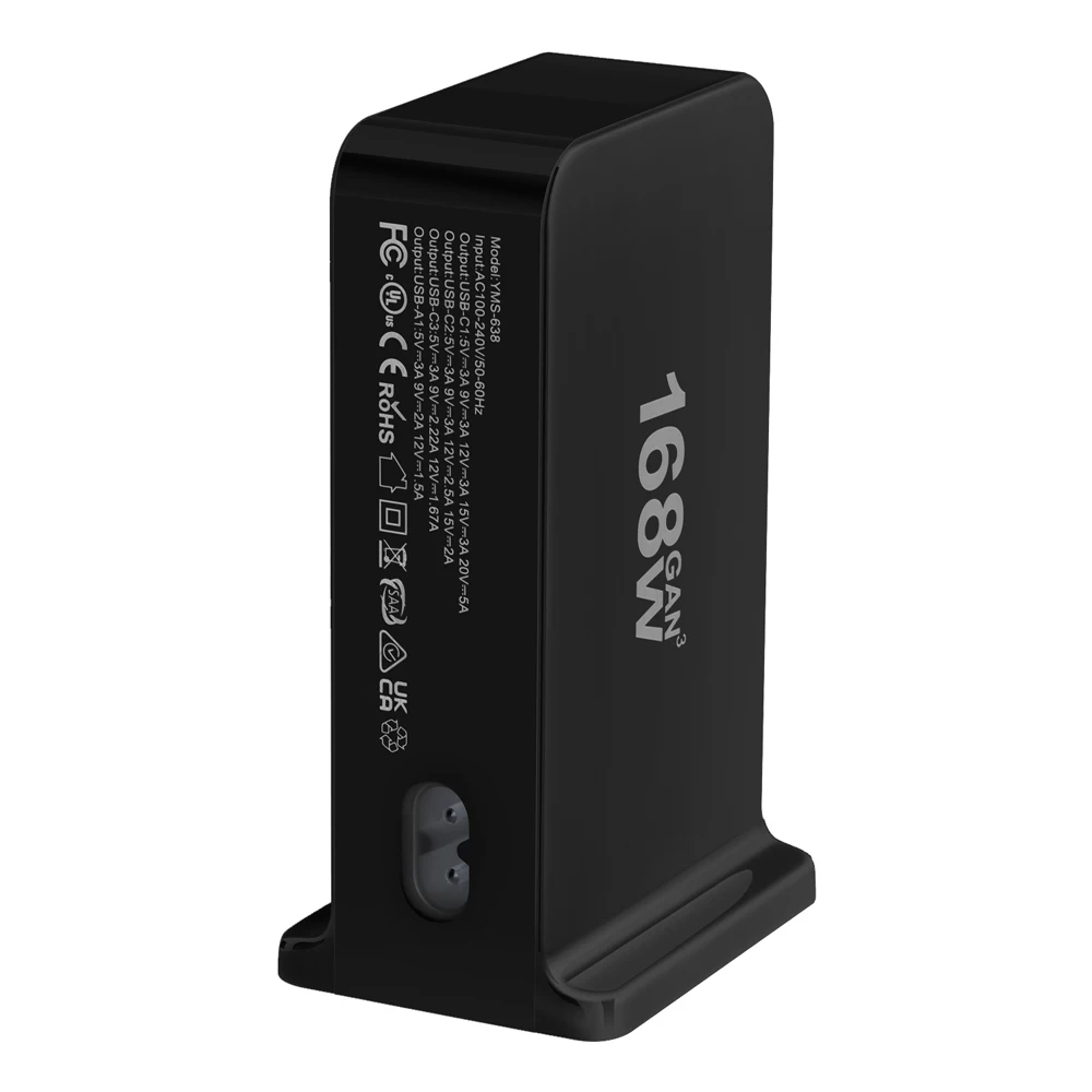 GaN Dual-Model 200W/168W Fast Charger with 6 USB-C Ports 5 GaN Dual-Model 200W/168W Fast Charger with 6 USB-C Ports - Image 5