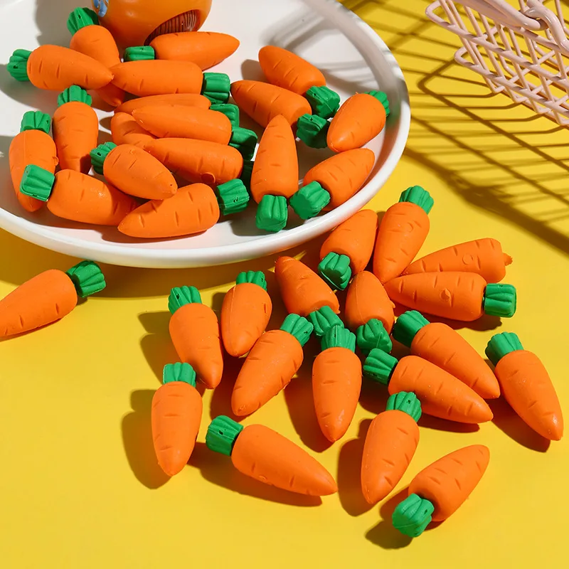 Colorful Carrot Erasers Set of 10 6 Colorful Carrot Erasers Set of 10 - Image 6