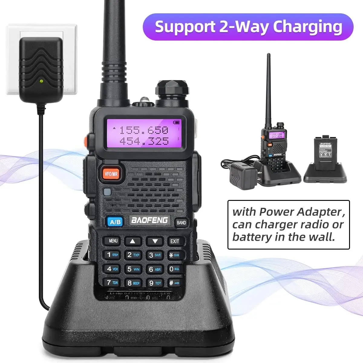 BaoFeng UV-5R 8W Dual-Band Walkie Talkie 6 BaoFeng UV-5R 8W Dual-Band Walkie Talkie - Image 6