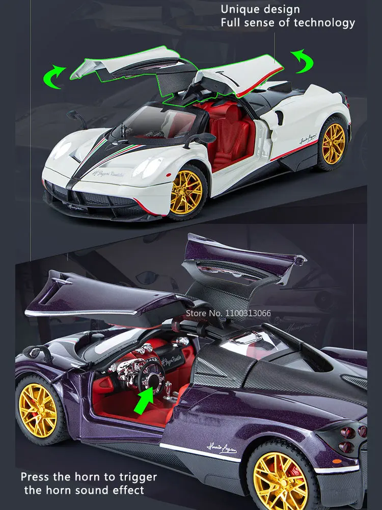 Pagani Huayra Zonda HP 1:24 Diecast Model 5 Pagani Huayra Zonda HP 1:24 Diecast Model - Image 5