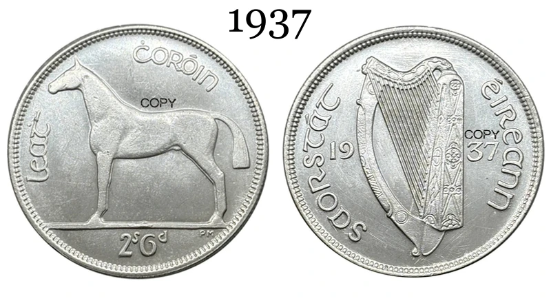Irish 1928-1937 Commemorative Coin Replica 6 Irish 1928-1937 Commemorative Coin Replica - Image 6