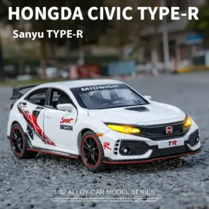 1:32 Honda Civic Type-R Diecast Model 11 S3d68a5f6fe67461196015598d7c1faa0T