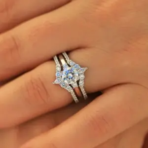 Silver Women's Cocktail Ring Set with Zircon 7 S3d7ddcc7f2ed430e82d763f13ec73235g