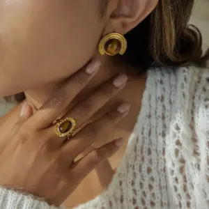 Vintage Stainless Steel Tiger Eye Ring for Women 12 S3d847cfac68e4d86b6a7ac8a25e3f883j