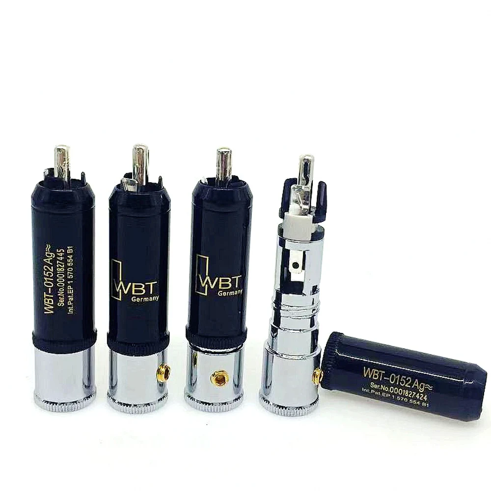 Silver Plated RCA Connectors Set for High-Fidelity Audio 2 Silver Plated RCA Connectors Set for High-Fidelity Audio - Image 2