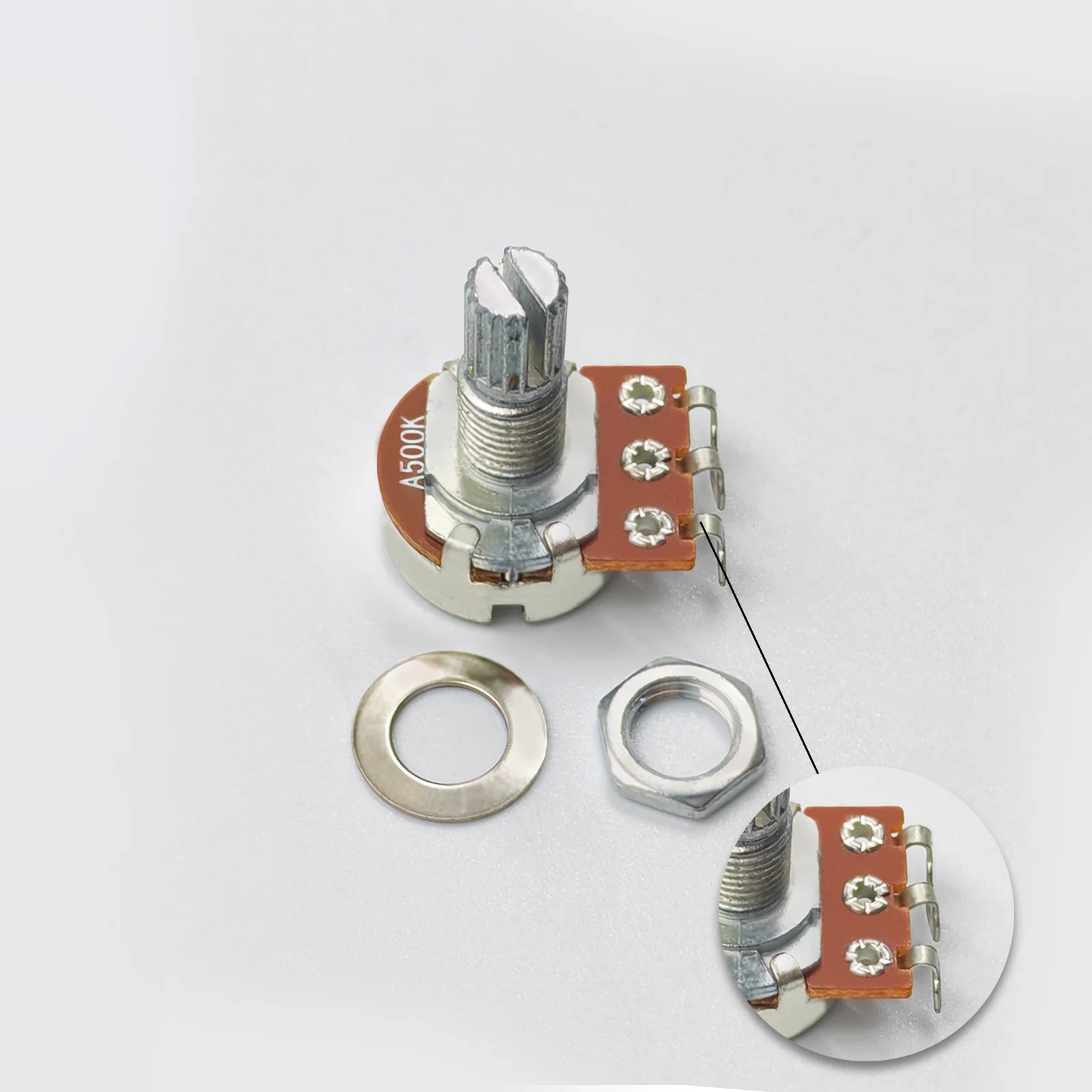 Mini Guitar Potentiometers for Electric Guitar and Bass 4 Mini Guitar Potentiometers for Electric Guitar and Bass - Image 4